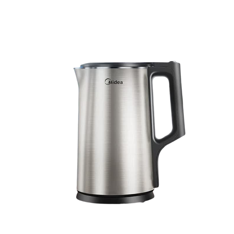 美的(Midea) MK-PJ17A01 电水壶 家用电烧水壶1.7升双层防烫防干烧316不锈钢热水壶