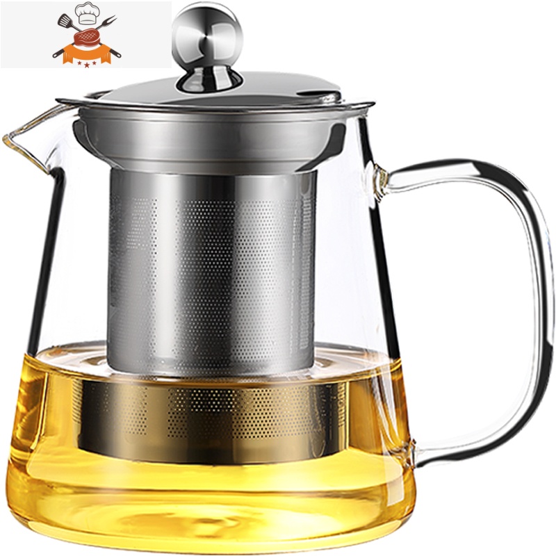 电陶炉煮茶壶茶器普洱茶具玻璃烧水壶家用小型蒸汽泡茶套装电热炉 直身蒸汽壶700ML+加热底座 敬平高清大图