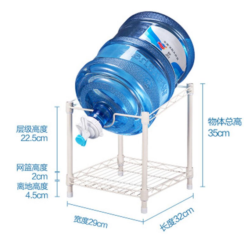 家用大桶桶支架落地倒置饮水架放桶装水倾斜架手压水桶架子家居日用生活日用浴室用品桶支架升级加网层水桶架象牙白s水嘴