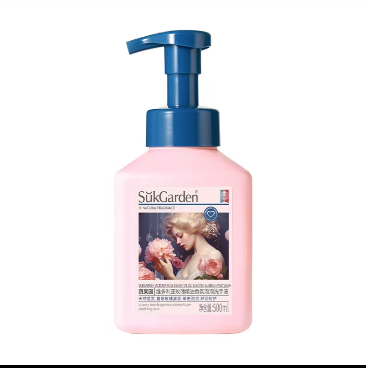 蔬果园维多利亚玫瑰精油香氛泡泡洗手液500ml