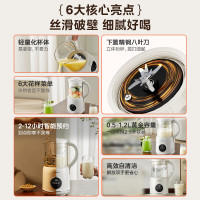 美的豆浆机DJ12B-DB72微精磨豆浆机1.2L快速制浆浓汤机4-5人家庭使用