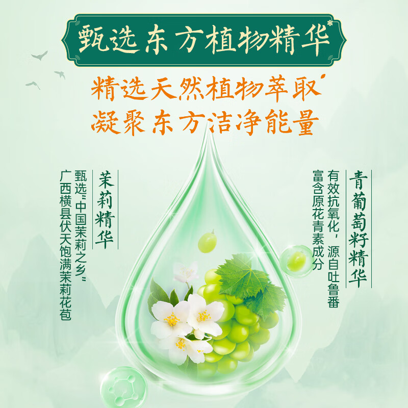 立白精品青提茉莉洗洁精488g*1瓶高清大图