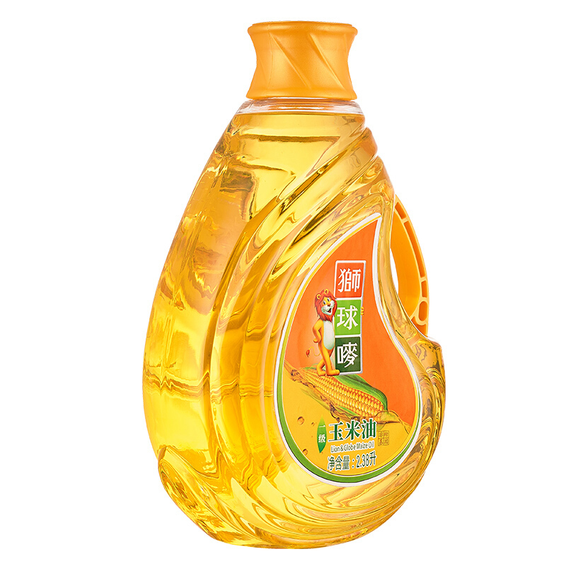 狮球唛 一级压榨 非转基因 食用玉米油2.38L