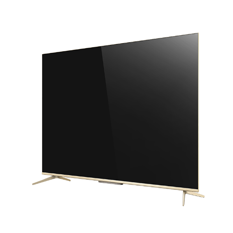 TCL 官方旗舰 75D9(75英寸)吋 4K超薄高清LED 35核金属边框HDR护眼 网络远场语音教育平板电视 金色高清大图