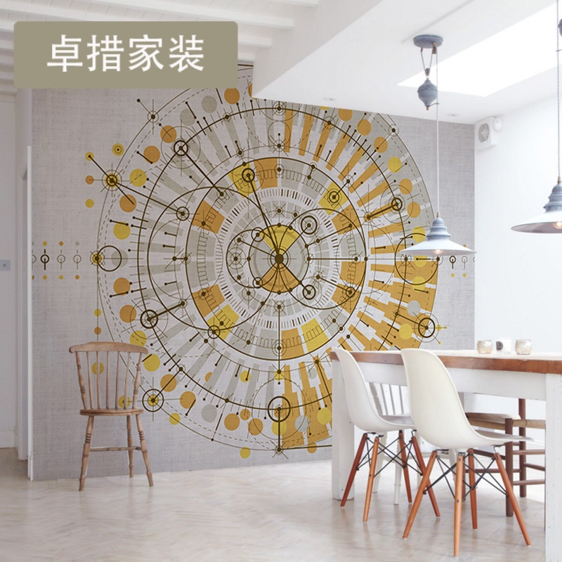 北欧风格墙纸无缝墙布定制个性创意壁纸客厅背景墙大型壁画壹德壹
