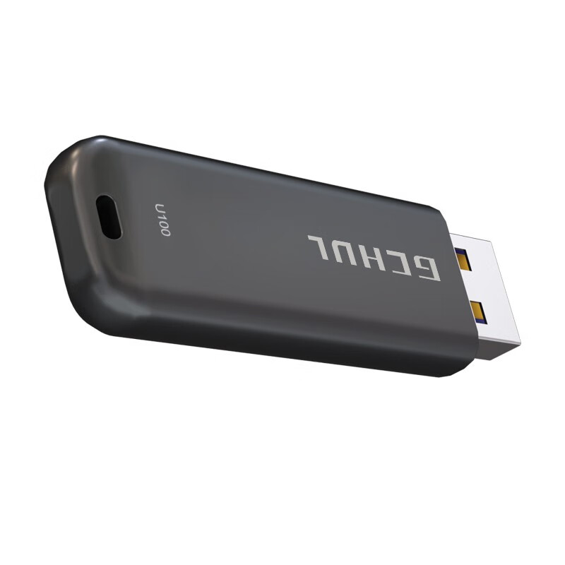 杰储(GCHUL) U100 白昼系列 256G USB3.2 超高速固态闪存U盘/优盘 (计价单位:个) 黑色高清大图