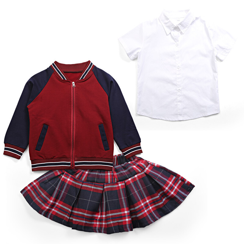 迪鲁奥diluao英伦幼儿园园服春秋款三件套儿童班服小学生校服夏装纯棉