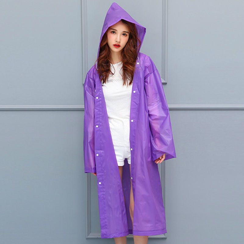 时尚成人长款雨衣女雨披带帽男女户外徒步旅游工作雨衣非性