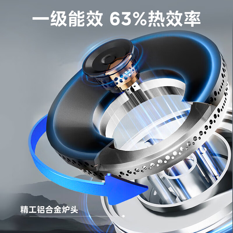 美的(Midea)燃气灶 双灶具 家用5.2kW猛火灶台嵌两用 不锈钢面板 线性精控 一级能效 Q315高清大图