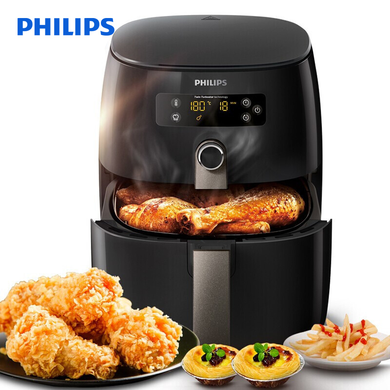 飞利浦(Philips)空气炸锅HD9741/11 家用无油智能多功能电炸锅 保温功能 1300瓦