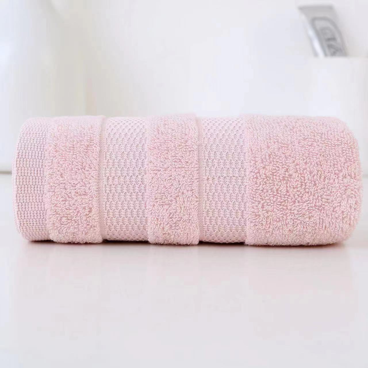 菲品欧造 面巾F05001贝柔系列 100%棉(缎档及装饰部分除外)34*72cm 90g 三色可选高清大图