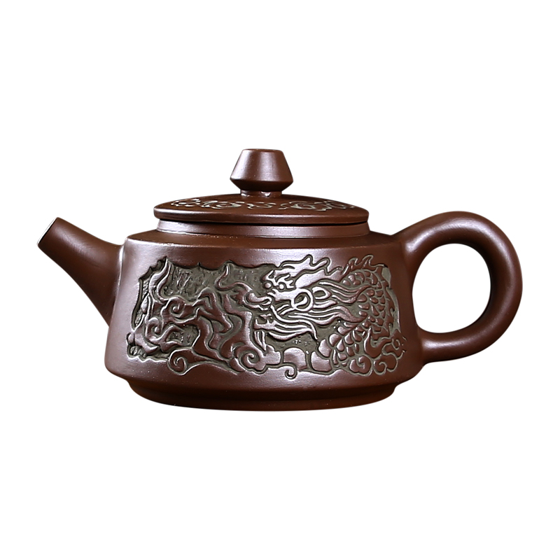 家柏饰(CORATED)紫砂壶仿青铜器功夫茶具陶瓷手工大茶壶茶杯单壶小号家用高清大图