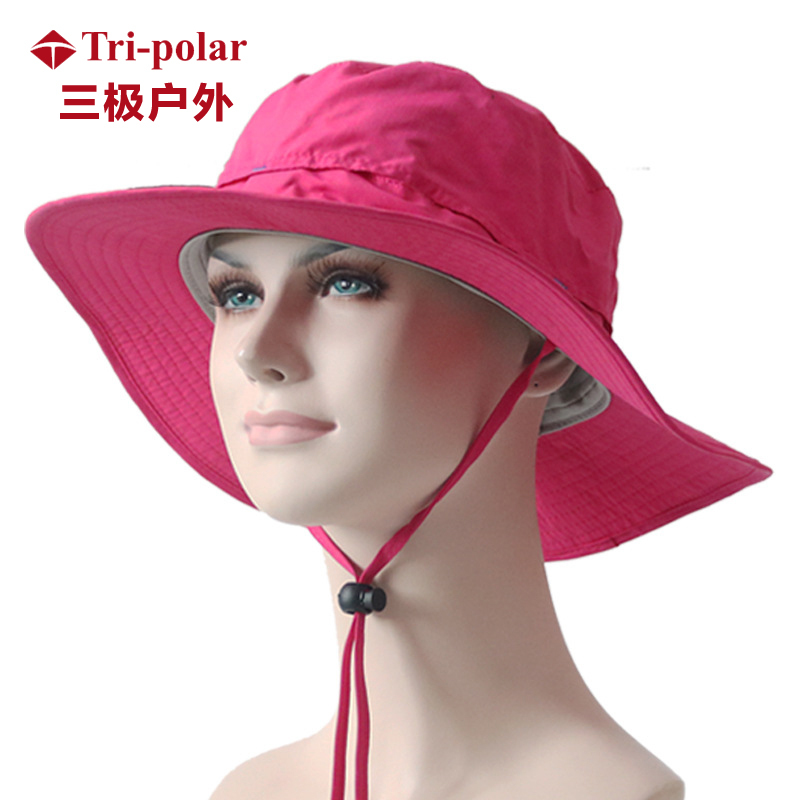 三极户外(Tripolar) TP6388 夏季太阳帽子男钓鱼透气遮阳帽户外女大帽檐遮阳登山旅行渔夫帽
