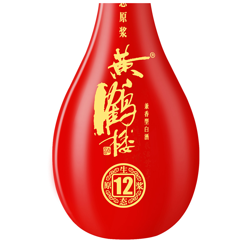 黄鹤楼 生态原浆12 42度 500ml 单瓶 兼香型白酒