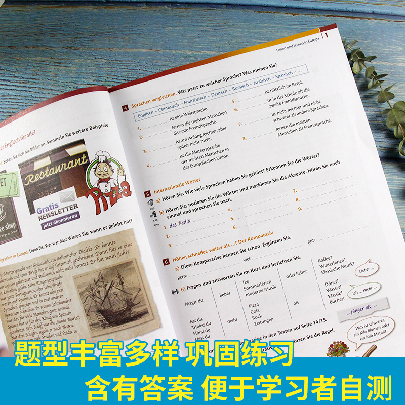 [正版]外教社 交际德语教程学生用书A2第二版搭教师用书含助教MP3光盘下载音频德语听说读写练习欧标德语歌德学院德福考高清大图