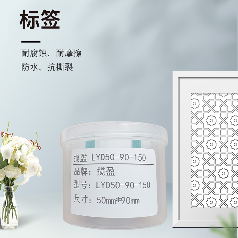 揽盈 LYD50-90-150 50mm*90mm打印标签 150张/盒(计价单位:盒) 绿色高清大图