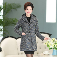 中老年人女装外套春秋装薄款大妈衣服50-60中年妈妈装春装中长款 红色 2XL【建议118-130斤】 2XL建议118-130斤 灰色