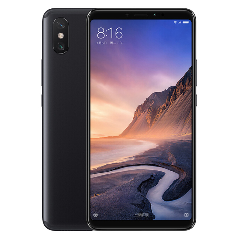 小米mi小米max3全网通版4gb64gb曜石黑色移动联通电信4g手机双卡双待