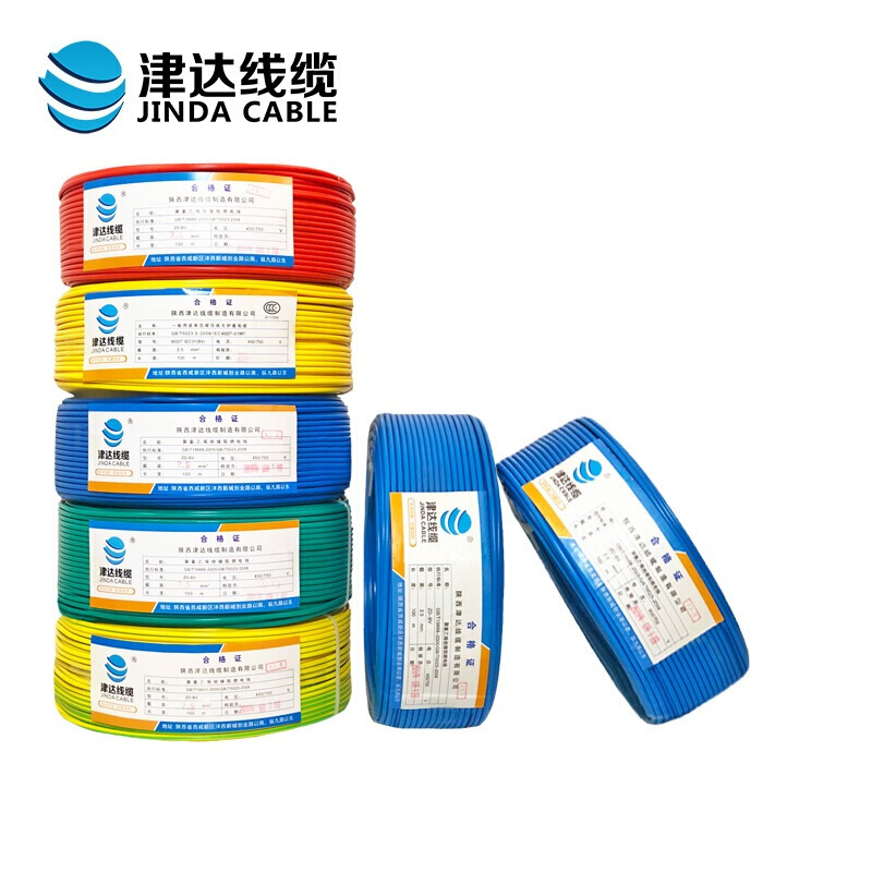 津达线缆 电线国标多股股铜芯绝缘电线高清大图