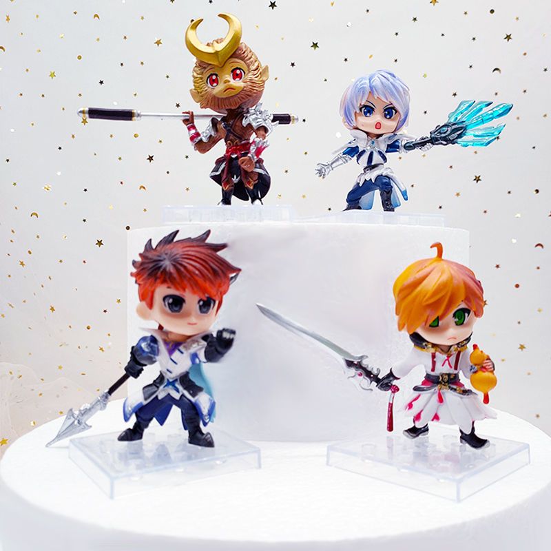 王者孙悟空李白赵子龙诸葛亮卡通动漫荣耀公仔摆件手办蛋糕装扮王者孙