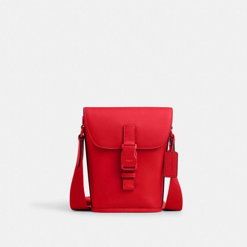 蔻驰coachtracksmallflap时尚商务百搭简约小号翻盖斜挎包单肩包