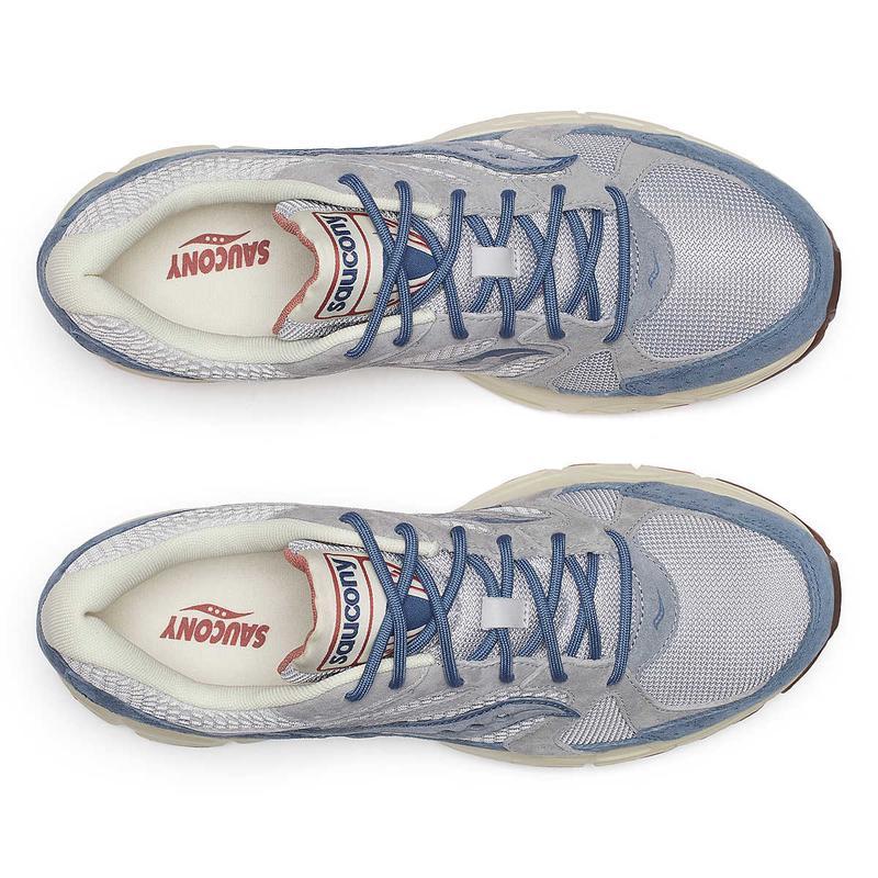 索康尼(SAUCONY)经典复刻潮流运动鞋女鞋麂皮拼接舒适网格科技休