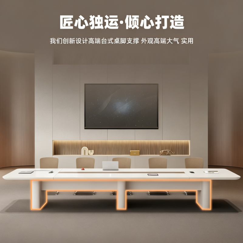 铭思达会议桌6.5米张高清大图