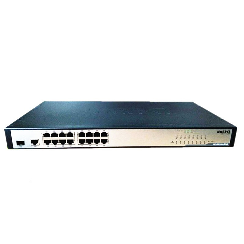 友讯(D-Link) DES-1017TP-CN 16口百兆PoE+1口千兆上联标准机架式网络交换机 单位:台