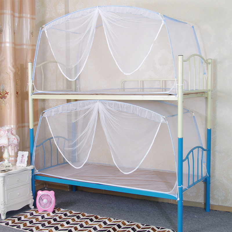 学生蚊帐上下床宿舍用蒙古包蚊帐铁架床全包底拉链蚊帐09米12m