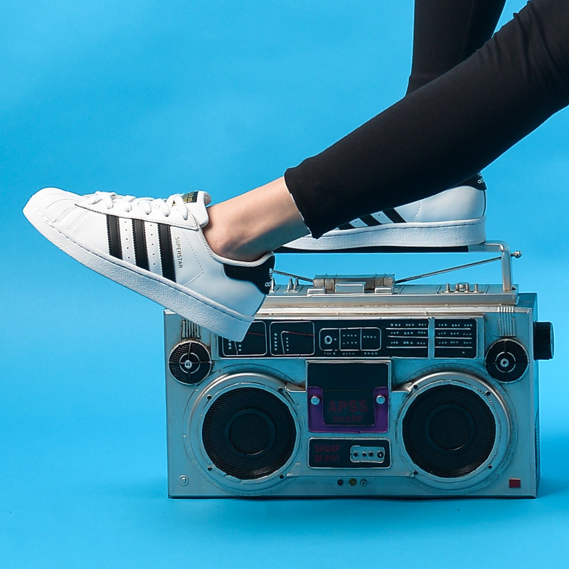 Adidas阿迪达斯三叶草男女鞋情侣板鞋2021休闲鞋金标贝壳头