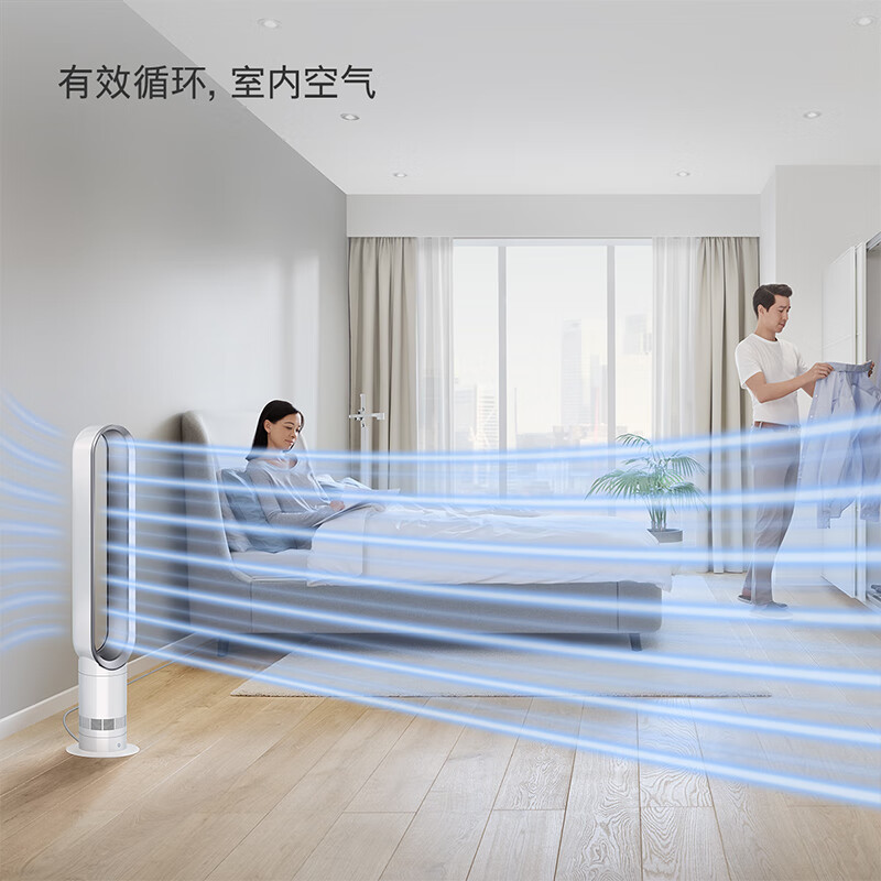 戴森(DYSON)落地无叶空气循环扇 AM07 银白色高清大图