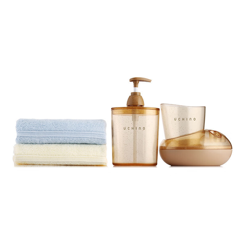 内野(UCHINO) 缎档风尚卫浴5件套礼盒组 JD51668-N*