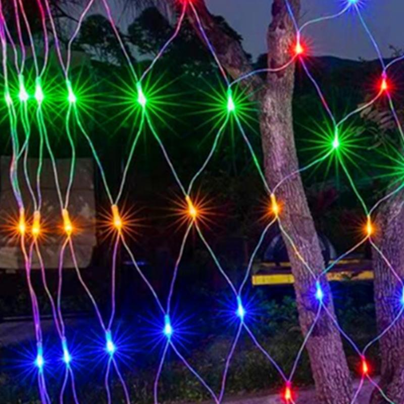 爱斯达 七彩网灯 网灯led小彩灯闪灯满天星渔网挂灯