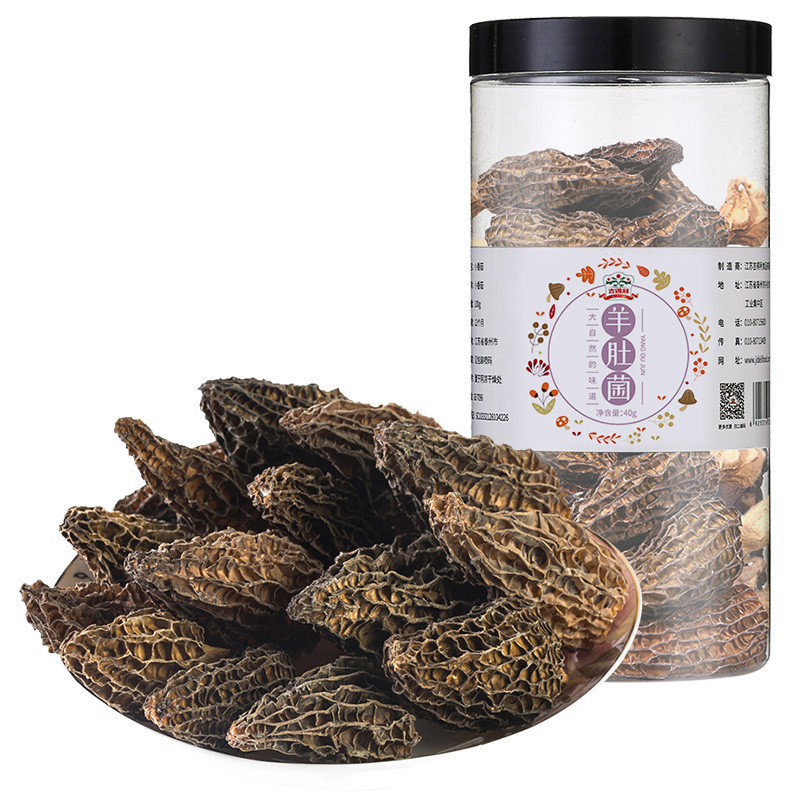 吉得利 羊肚菌 四川干货食用菌农家自采土特产 40g