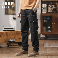 JEEP SPIRIT吉普休闲长裤男多袋中腰工装裤户外百搭男裤子