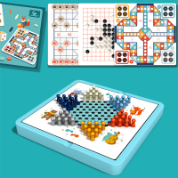 飞行棋跳棋五子棋斗兽棋蛇数独棋类儿童玩具二十七合一学生多功能游戏棋盘