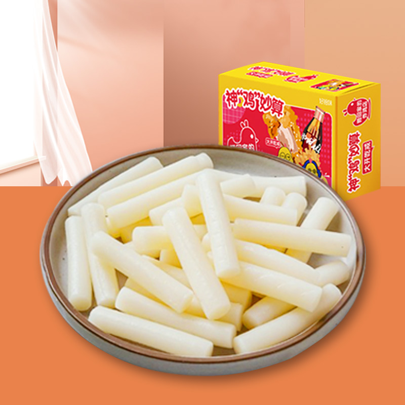 好拾味 韩式年糕250g 炒年糕 火锅年糕食材 白年糕条 水磨糯米 方便菜高清大图