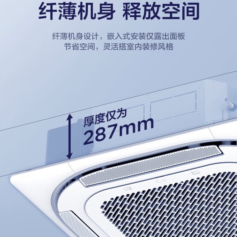 美的(Midea) KFR-120QW/F-1S一价全包(包18米铜管)中央空调 5匹 变频 一级能效 天花机380V高清大图