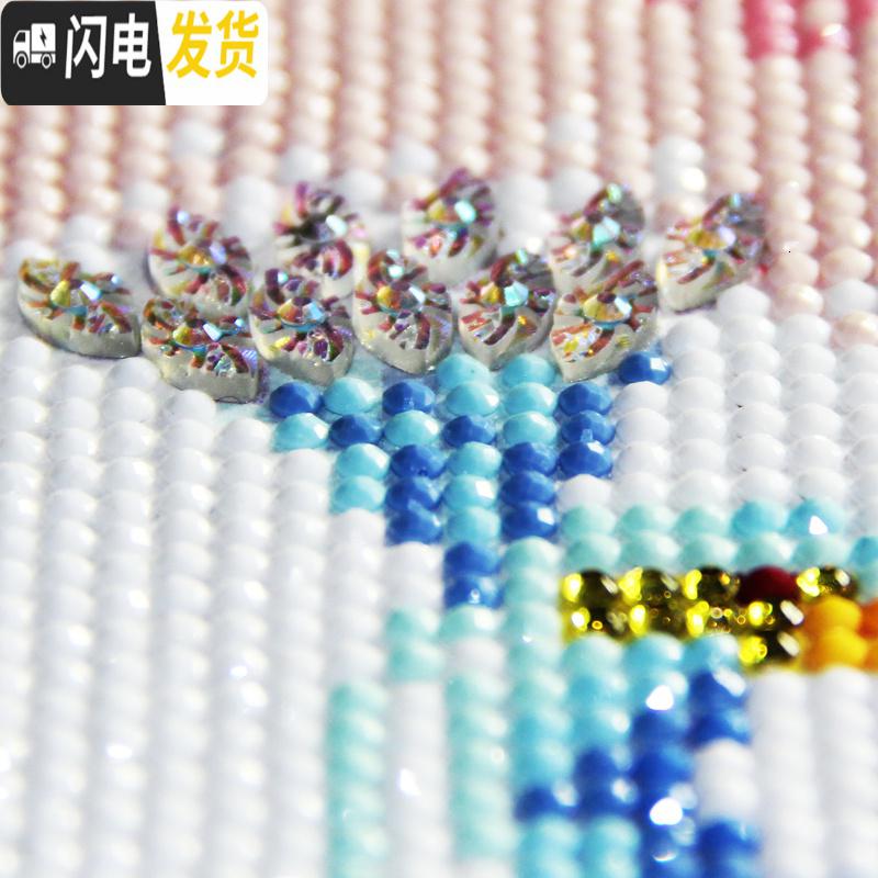 三维工匠钻石画新款大幅客厅满钻花好月圆孔雀贴砖2019大气自己 炫彩魔方+异形[220*90厘米]多送钻量30满十字绣高清大图