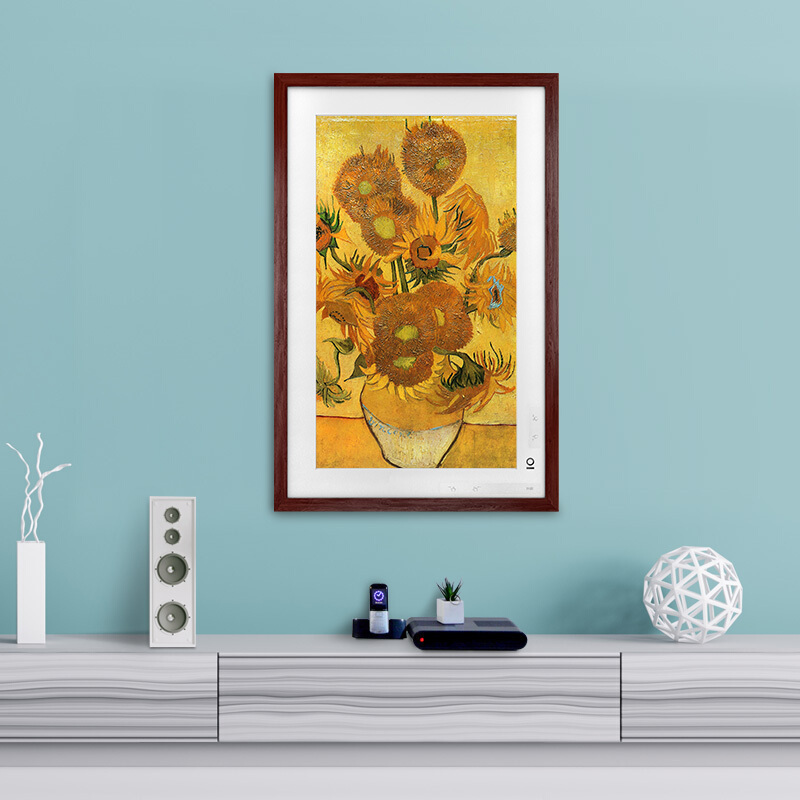 BOE画屏21.5英寸高清画屏显示器 家居装饰 数码相框 智能显示屏 红木色 其他 21A615