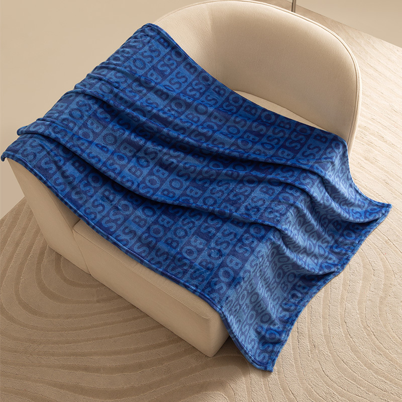 BOSS HUGO BOSS 简约logo毯 120*150cm (HBMT-037)高清大图