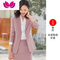 七斓白色西装外套女2023新款气质职业装时尚高级感小个子西服套装 S(适合8089斤) 粉色西装
