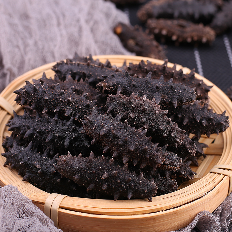 海洋岛 黄海之寶淡干海参50g(13-16头/50g)盒装国产长海县 5-8年深海刺参