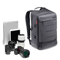 曼富图(MANFROTTO) MN-BP-MV-30 曼哈顿双肩式背包单反相机包摄像机包单电/微单相机包数码相机包 灰色