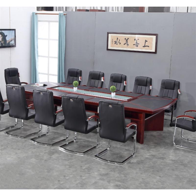 经典系列会议桌WK602 4500*1800*760优质天然胡桃木皮饰面