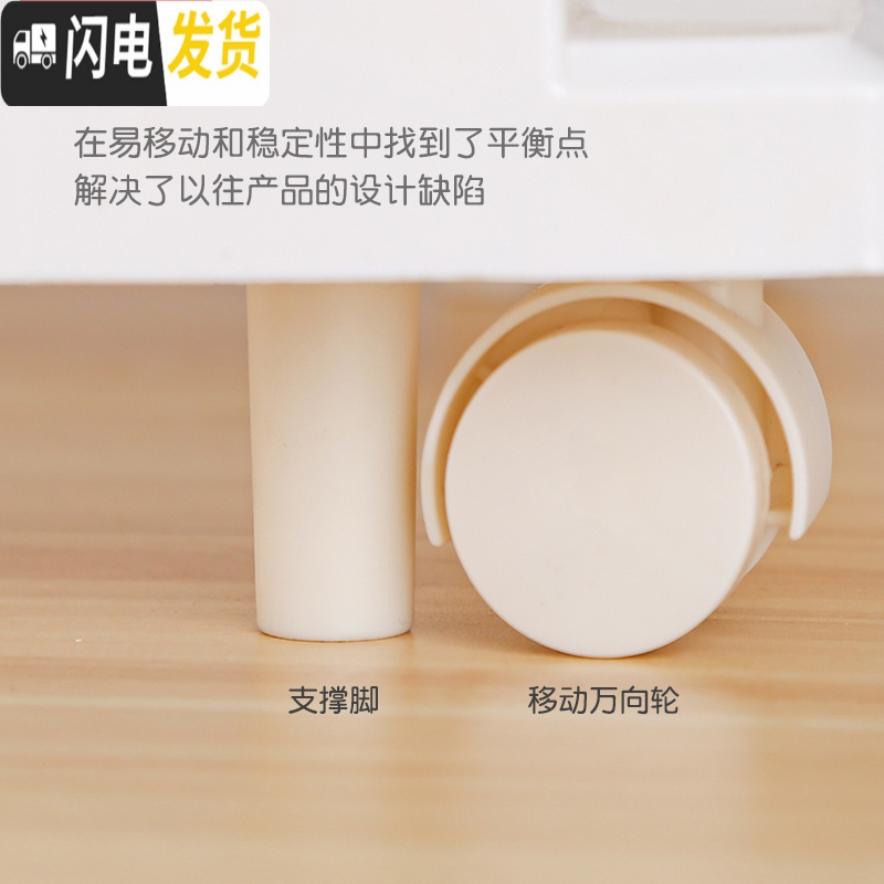 三维工匠多层夹缝收纳柜子塑料卫生间厨房置物柜透明储物箱抽屉式收纳箱盒高清大图