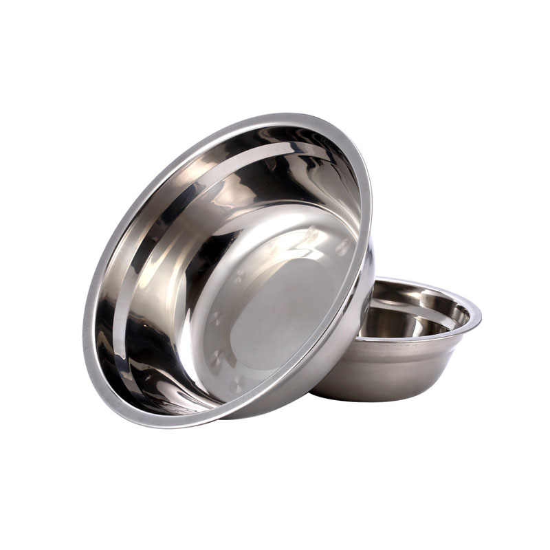 橙亿鸿 特厚不锈钢无磁汤盆 圆碗 24cm/个高清大图