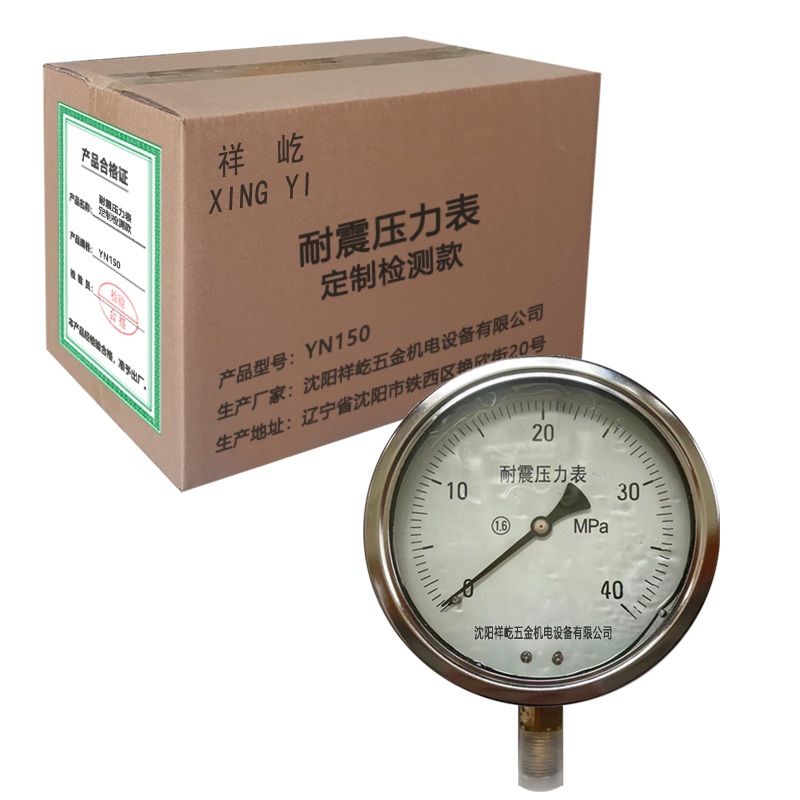 祥屹 耐震压力表定制检测款 YN150 压力值备注 块