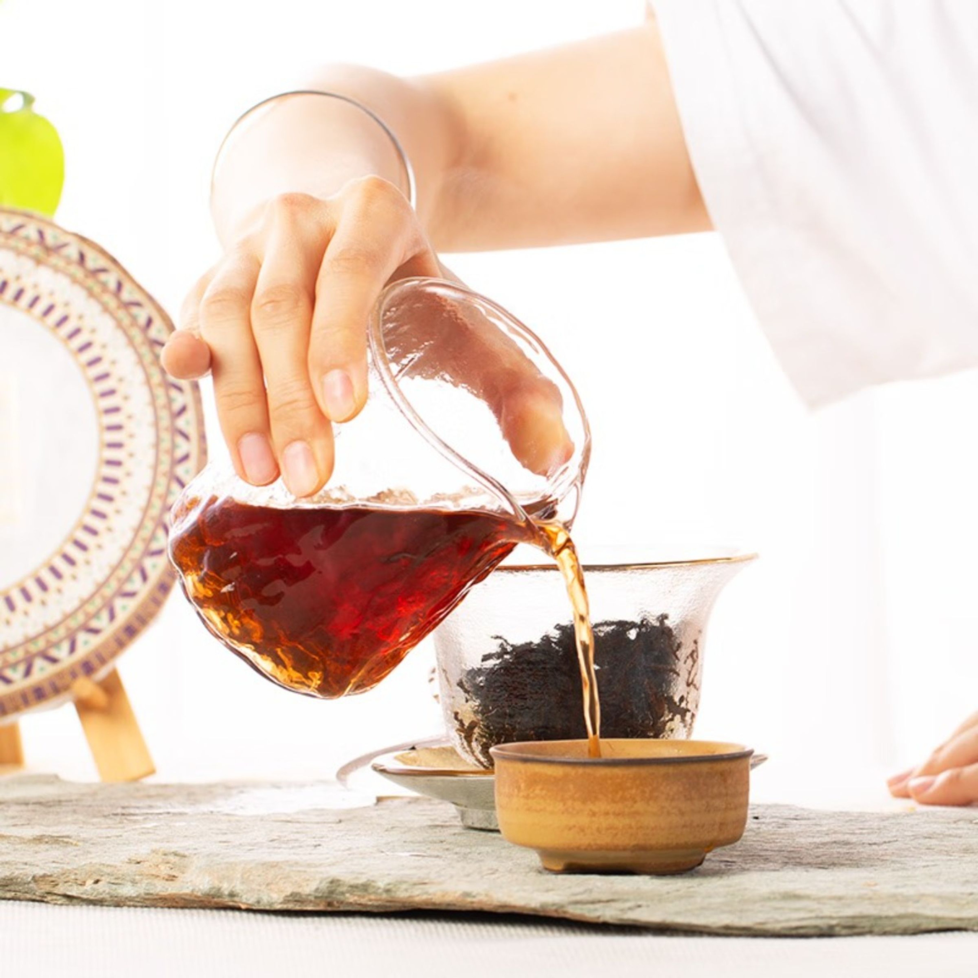 【北京同仁堂&时光氧】普洱茶(生茶)紧压茶357克/盒