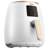 美的（Midea） 空气炸锅 高光耐热PP材料 取桶断电保护 WZN3201
